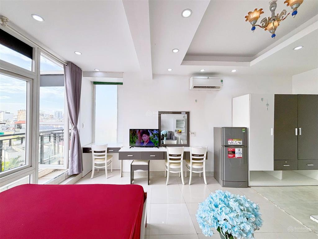 Căn hộ thuê ngắn hạn, dài hạn 35m2 ánh sáng trực tiếp, bảo vệ an ninh trần quang diệu, quận 3