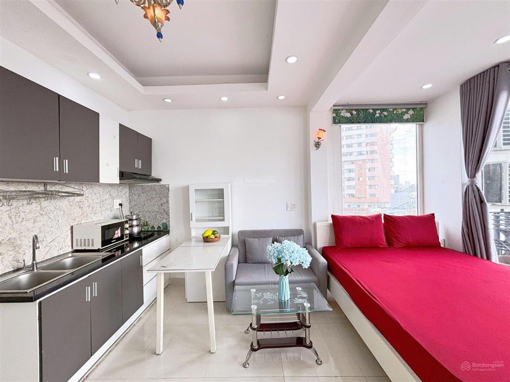 Căn hộ thuê ngắn hạn, dài hạn 35m2 ánh sáng trực tiếp, bảo vệ an ninh trần quang diệu, quận 3