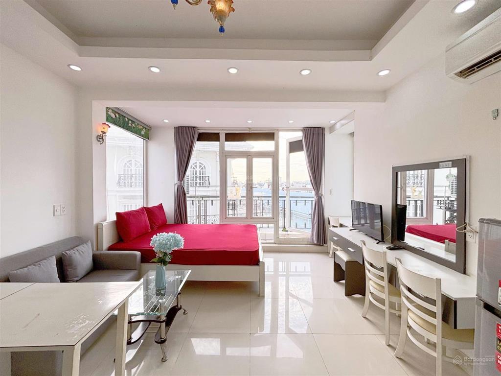 Căn hộ thuê ngắn hạn, dài hạn 35m2 ánh sáng trực tiếp, bảo vệ an ninh trần quang diệu, quận 3