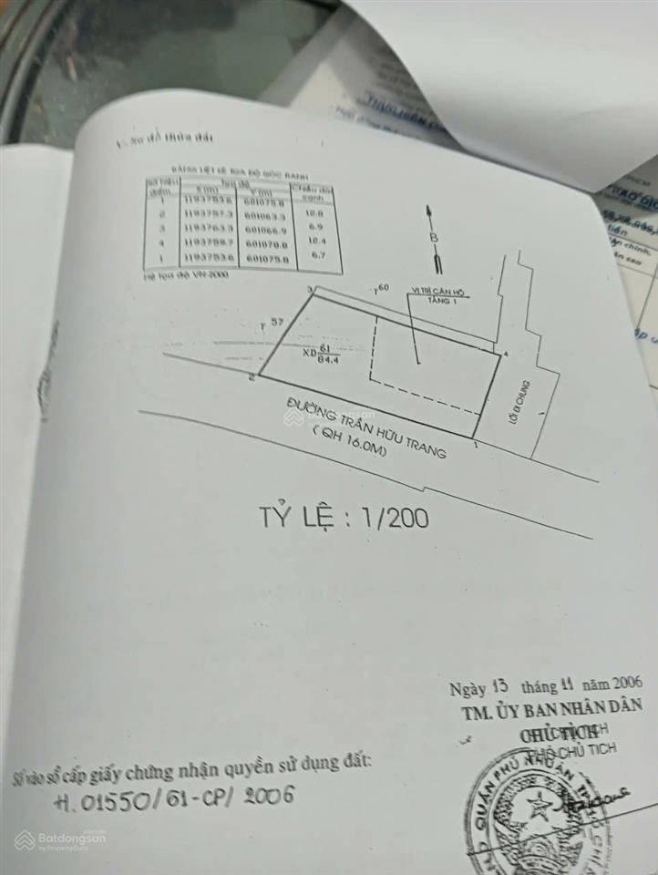 Căn hộ tầng trệt đường trần hữu trang