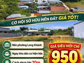 Bán đất nền tại phường long khánh, thành phố đồng nai