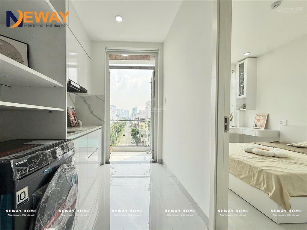 1pn 1pk ban công, nhà mới xây, thang máy, full nội thất, máy giặt riêng, gần lotte, vivo, rmit