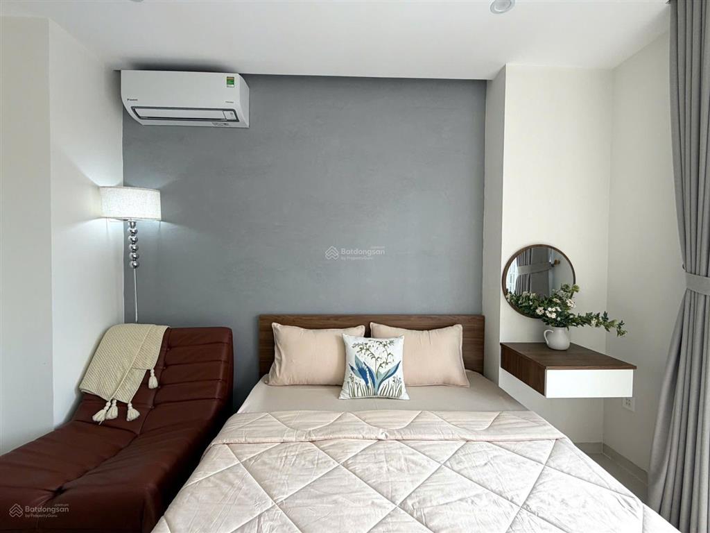 1pn ngay trệt, ban công, máy giặt riêng, nhà mới xây, full nội thất, đường lớn, gần lotte mart