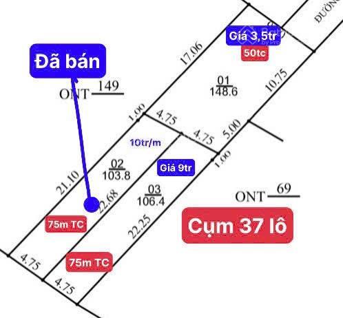 Chính chủ bán đất tại xã tu vũ, thanh thủy, phú thọ, mặt tỉnh lộ 317, 106m2, view đẹp, giá siêu hời