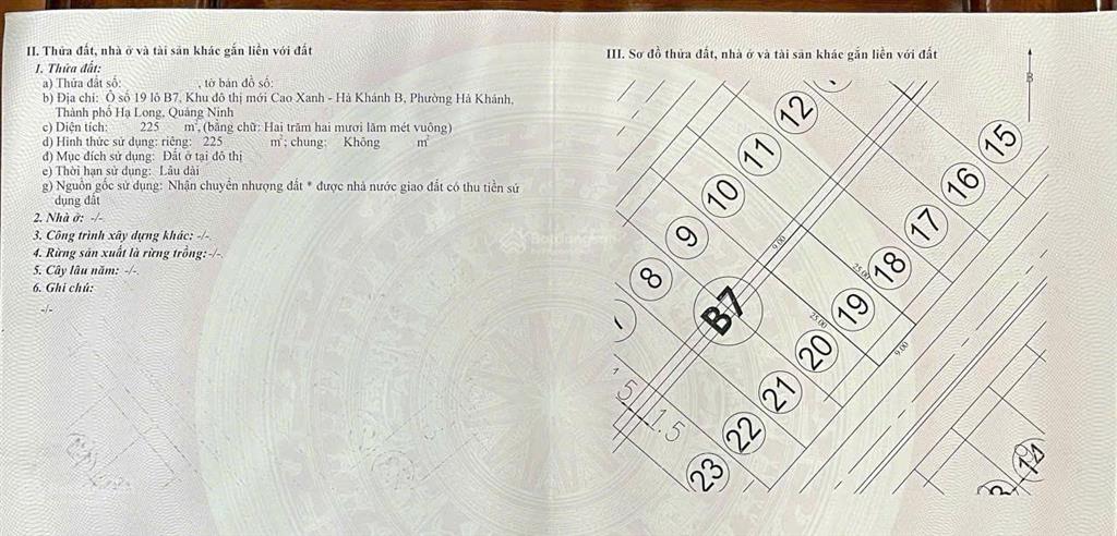 Bán đất cao xanh b  quảng ninh giá rẻ 28.5 triệu