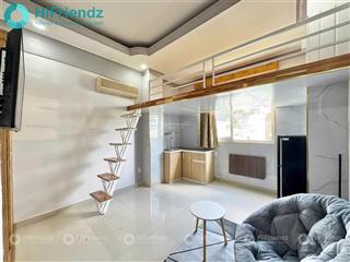 Căn hộ gác cửa sổ siêu đẹp | toà nhà thang máy siêu tiện nghi | full nội thất đầy đủ