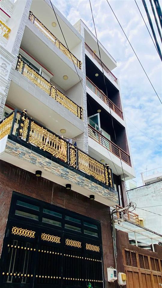 Bán nhà 4 tầng hẻm xe hơi 6m dương bá trạc p2 q8 65m2 4pn  chỉ 7,x tỷ
