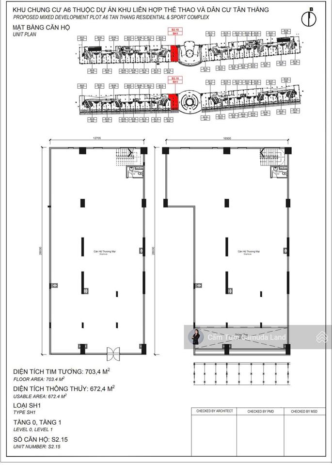 Cho thuê shophouse siêu lớn đại lộ gamuda  703m2 có thể tách 2 căn, ngay thác nước