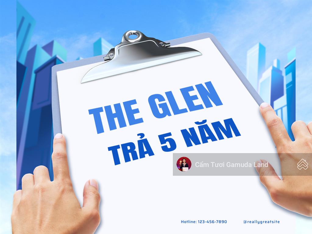 Siêu hot! công bố lịch 5 năm cho the glen  20% nhận nhà, miễn pql 3 năm