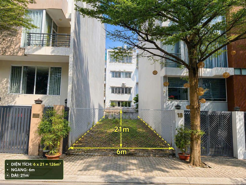 Giảm 5 tỷ cần bán gấp lô đất đẹp kdc phú mỹ 126m² (6x21m)  hướng nam, đường 12m, giá tốt 14.7 tỷ