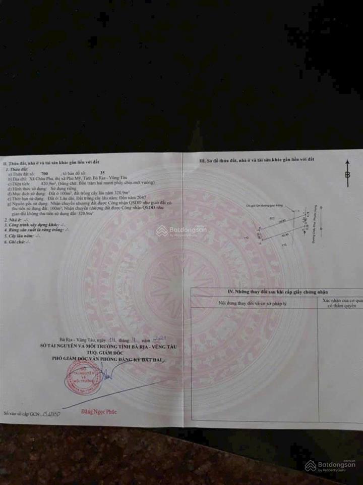 Bán lô đất rẻ nhất mặt tiền đường lê trọng tấn châu pha, phú mỹ, bà rịa vũng tàu