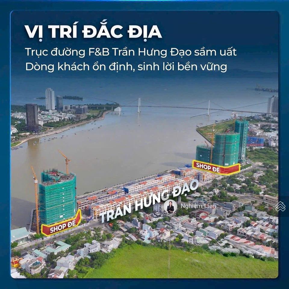 Khối đế symphony tâm điểm thương mại sầm uất bên sông hàn, căn góc view công viên và mặt tiền thđ