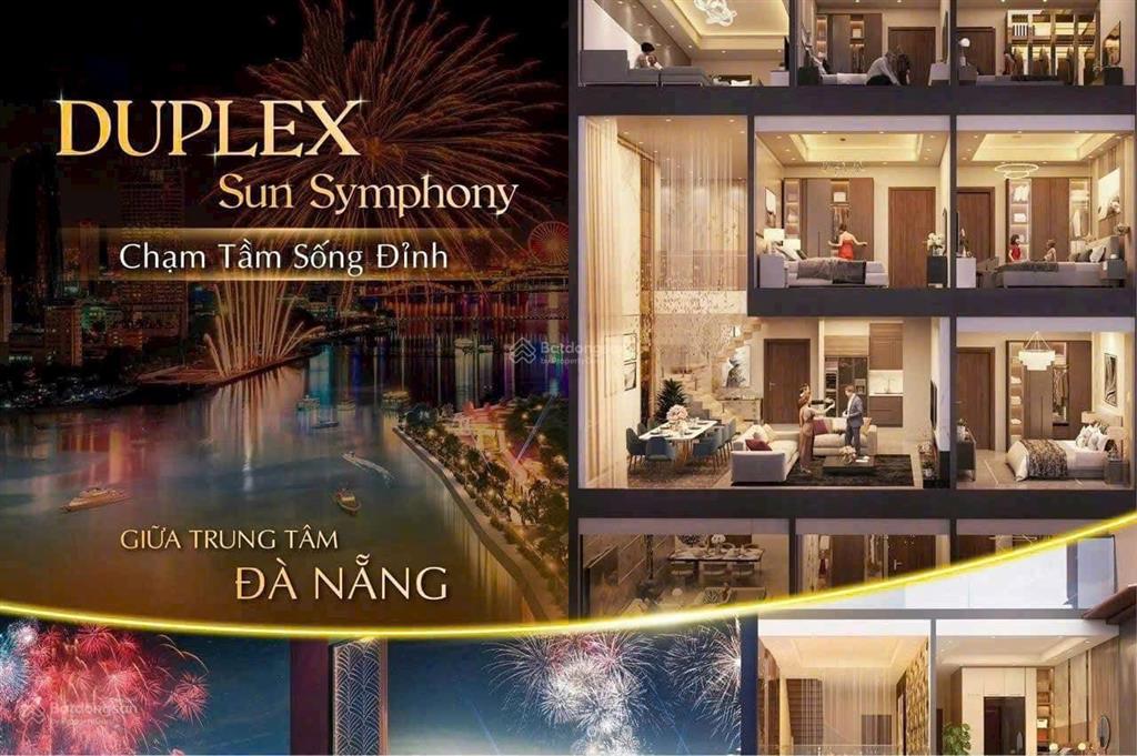 12,2 tỷ sở hữu duplex căn góc view sông sun symphony  sổ đỏ sẵn sàng  giá gốc sun group