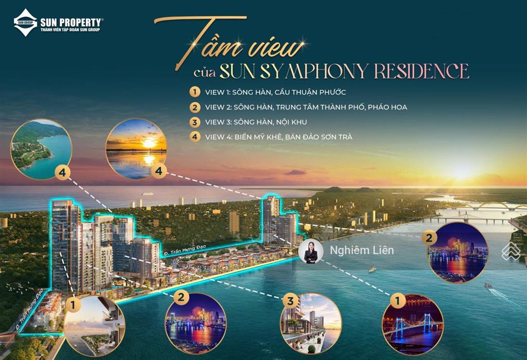 12,2 tỷ sở hữu duplex căn góc view sông sun symphony  sổ đỏ sẵn sàng  giá gốc sun group