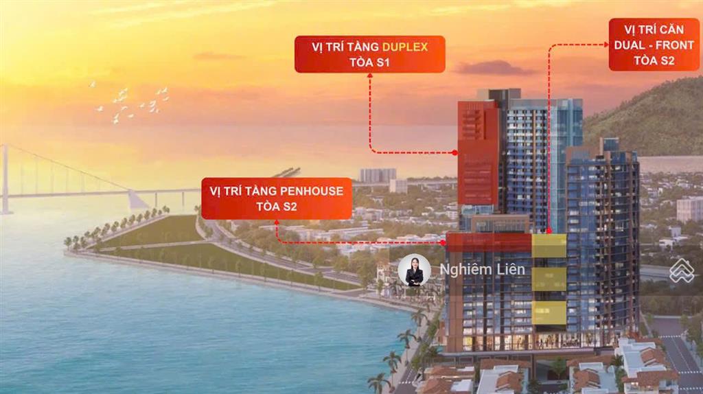 12,2 tỷ sở hữu duplex căn góc view sông sun symphony  sổ đỏ sẵn sàng  giá gốc sun group