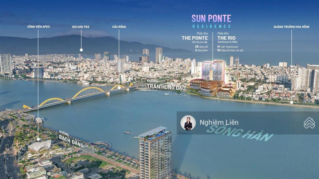 Sun ponte residence bộ sưu tập townhouse & biệt thự ven sông hàn dành cho số ít.mở bán đợt đầu tiên