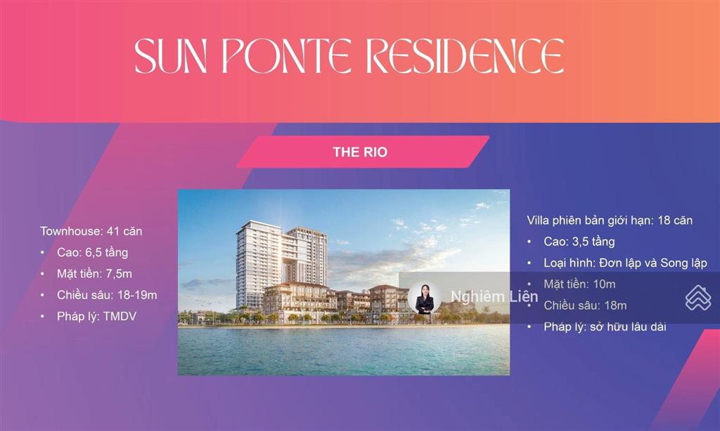 Sun ponte residence bộ sưu tập townhouse & biệt thự ven sông hàn dành cho số ít.mở bán đợt đầu tiên