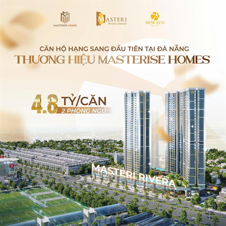 Chỉ 70tr/m2 có ngay căn hộ cao cấp 2pn chuẩn quốc tế của cdt masterisetầng 19|view trực diện sông