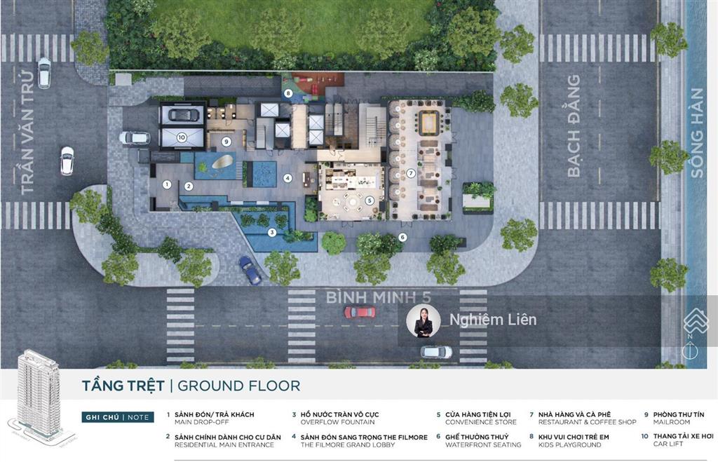 Sống trên tầng mây giữa lòng bạch đằng. penthouse 4pn cuối cùng của the filmore, giá gốc chủ đầu tư