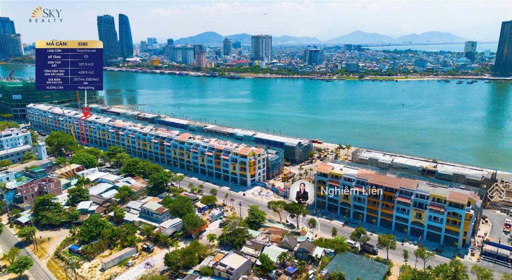 Nhà mặt phố view sông  trung tâm đà nẵng  5 tầng  sở đỏ lâu dài chiết khấu 14.5%
