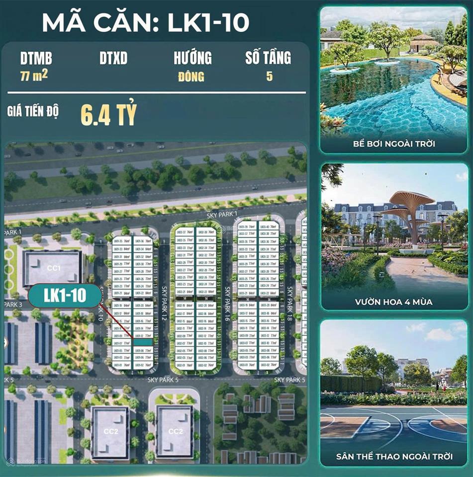 Hoàng huy green river  căn lk110. vị trí ngay sát 2 dãy nhà ở xã hội và cạnh khu dân cư