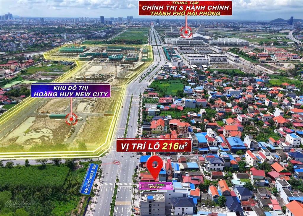 Bán lô đất ngay mặt đường đỗ mười dt 216m2, ngang 8,5m phù hợp xây dựng kinh doanh và cho thuê