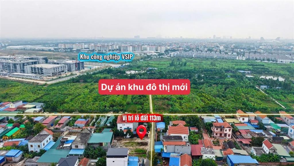 Bán lô đất 113m2 tại thủy đường thủy nguyên. đường nhựa apsphan. sát 2 đầu tuyến 2 đường máng nước