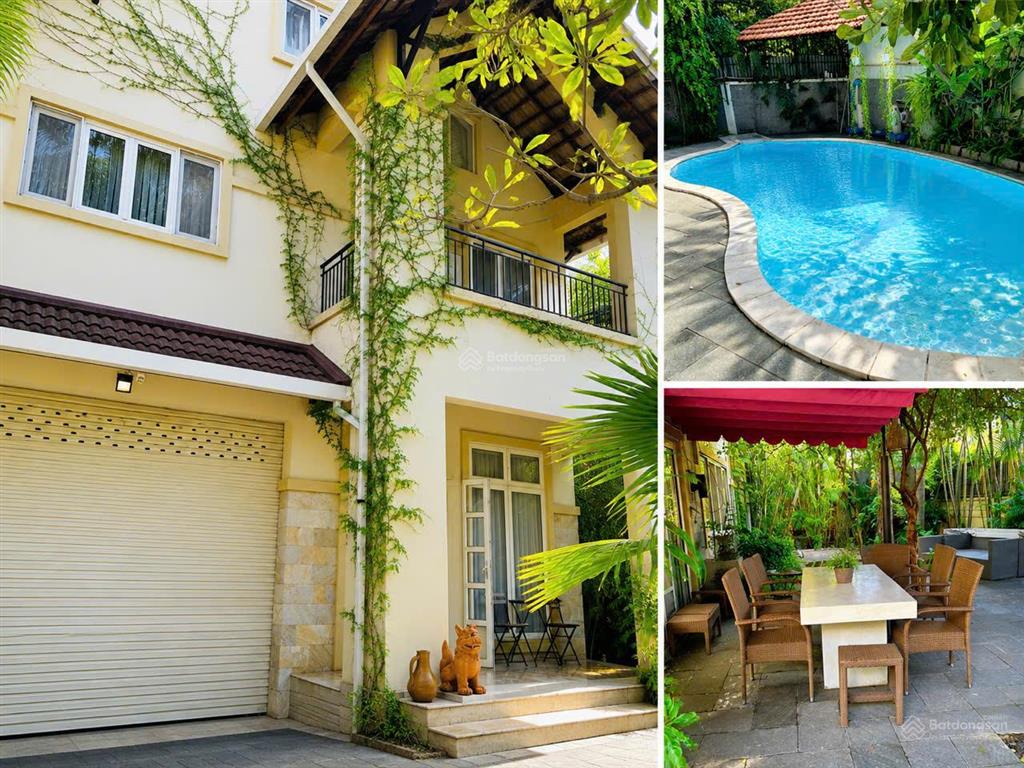 Giảm 50 tỷ, bán biệt thự hồ bơi compound nguyễn văn hưởng, thảo điền. 10m x 33m. 3 tầng
