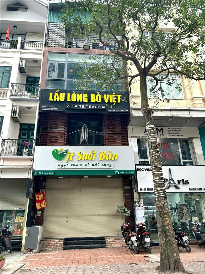 Cho thuê nhà mặt phố nguyễn khánh toàn  cầu giấy, diện tích 100m x 4 tầng, mặt tiền 4,5m, giá 50tr