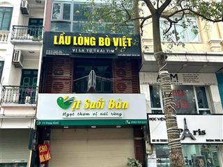 Cho thuê nhà mặt phố nguyễn khánh toàn  cầu giấy, diện tích 100m x 4 tầng, mặt tiền 4,5m, giá 50tr