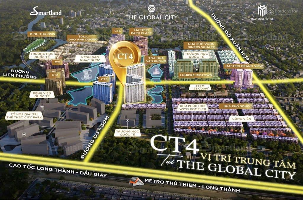 Bán cc the global city, giá ưu đãi 8,7 tỷ, diện tích 80m2, view nhạc nước