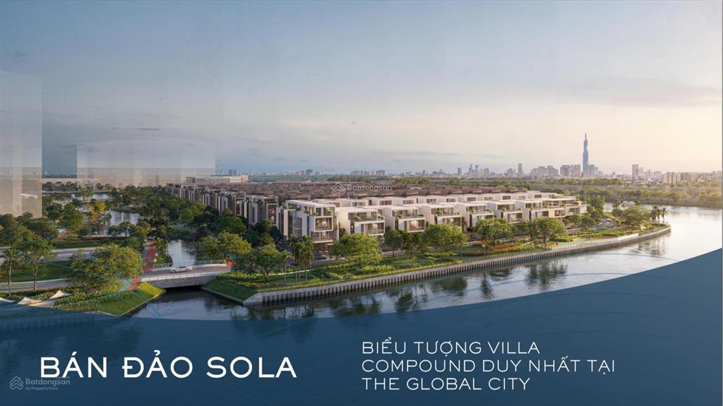Bán cặp song lập tại bán đảo sola tại da global  khu compound khép kín 3 mặt sông  giá bán 126 tỷ