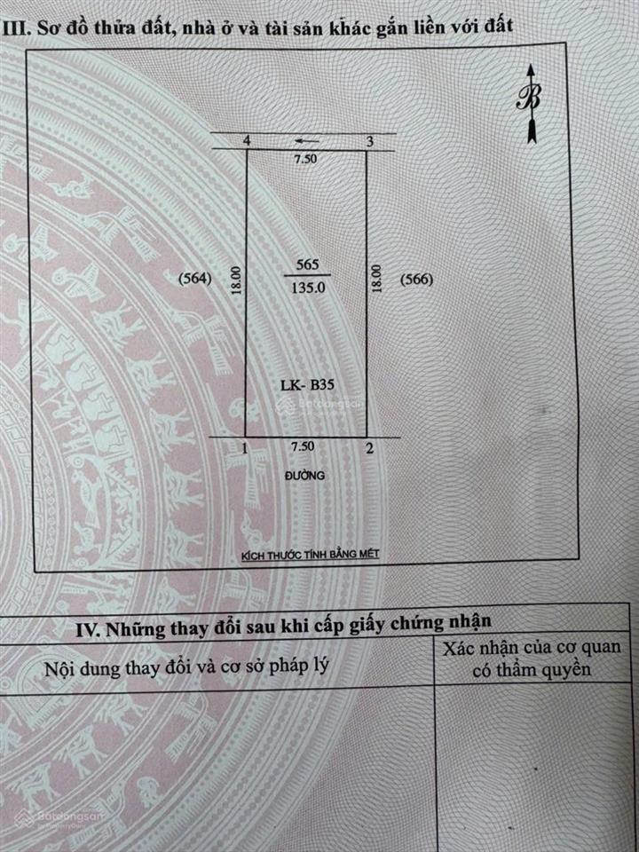 Bán đất khối 9, quán bàu hướng nam mát mẻ nhìn vào dãy biệt thự