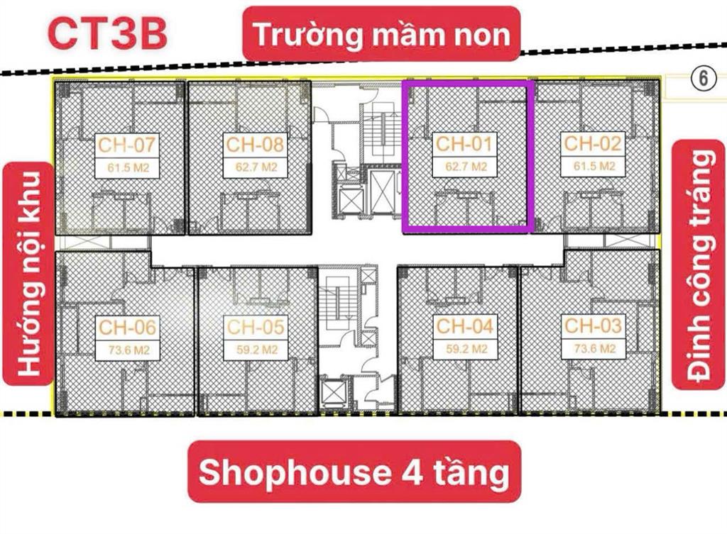 Bán căn ch01  chung cư dầu khí quang trung ct3b view hồng bàng hướng đông mát mẻ cạnh vincom
