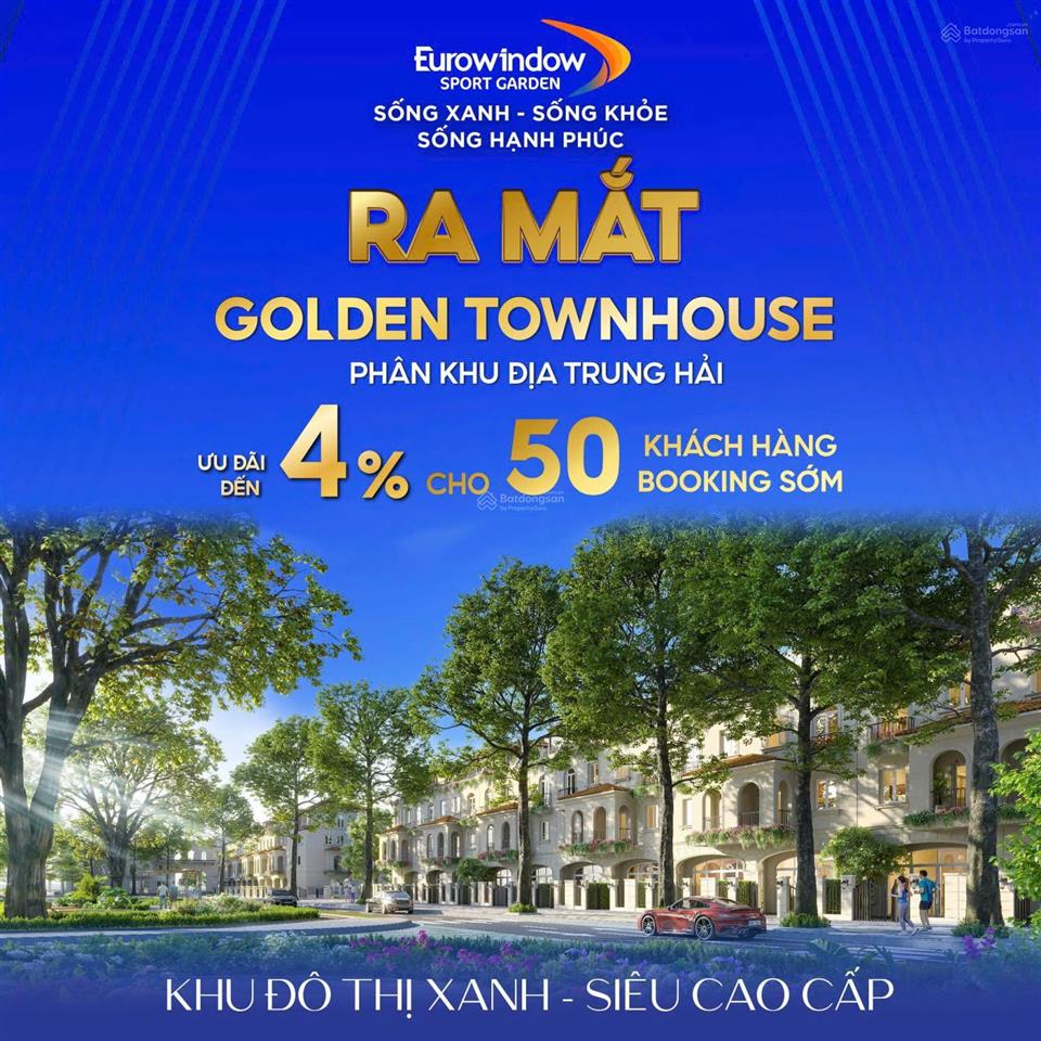Mở bán golden townhouse phân khu địa trung hải thuộc eurowindow sport garden