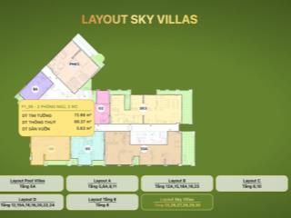 Bán căn hộ 2pn tòa p1 căn hộ skyvillas dự án eco central park