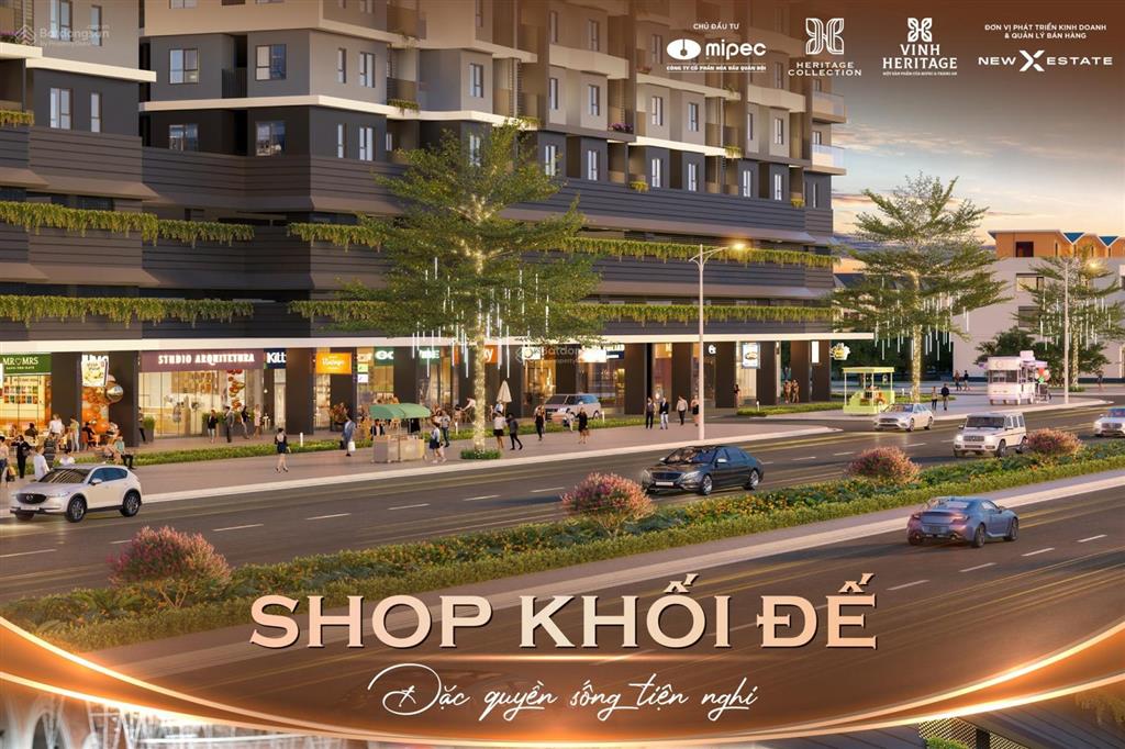Shop khối đế heritage collection cơ hội kinh doanh với hơn 700 căn hộ