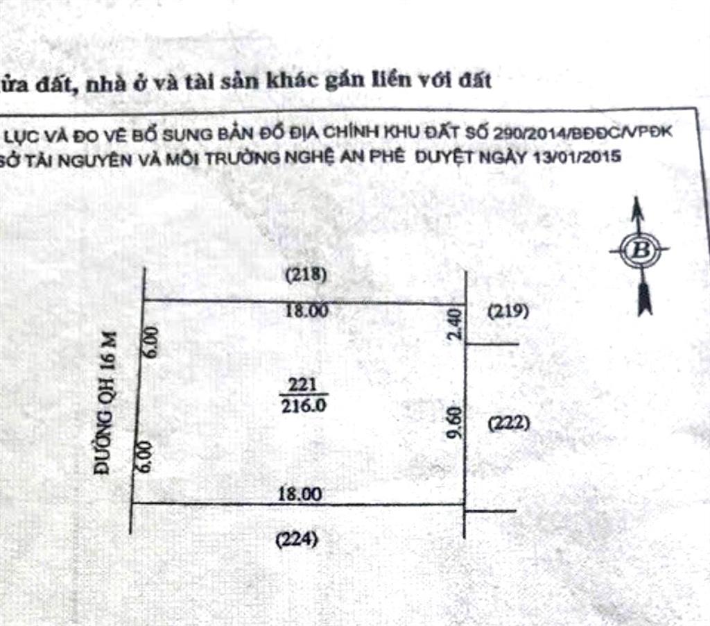 Bán đất biệt thự kinh doanh đối diện 3 tòa chung cư arita homes, đường 16m kinh doanh