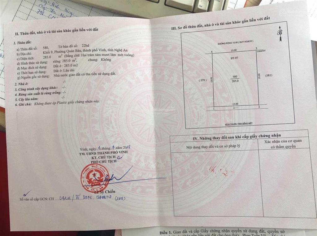 Bán đất biệt thự quán bàu đường 12m hiếm có giá mềm nhất thị trường