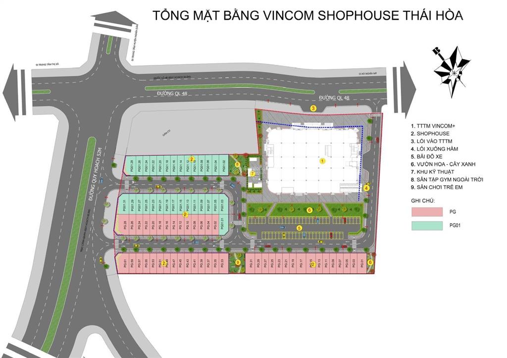 Chính chủ bán liền kề, shophouse vincom thái hoà  nghệ an.
