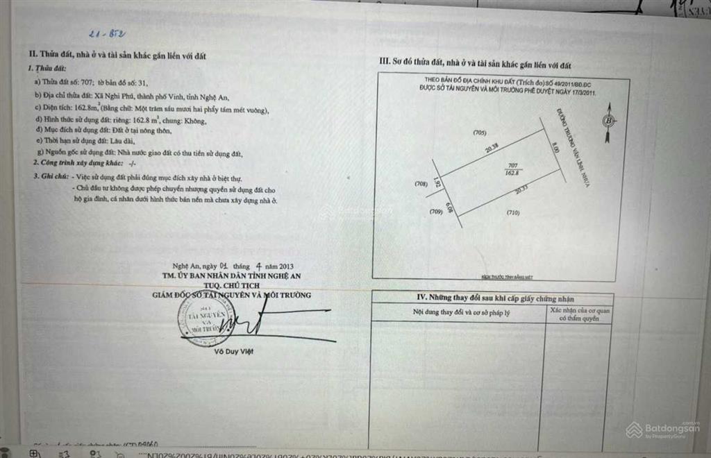 Bán đất mặt đường trương văn lĩnh dự án handico nghi phú giá tốt nhất khu vực