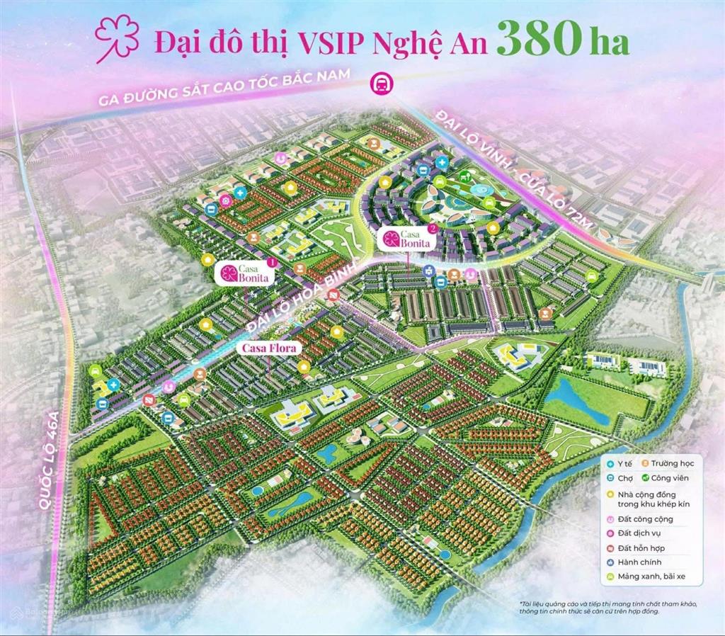 Shophouse đại lộ hòa bình trục kinh doanh 40m vsip nghệ an giá 9,x tỷ