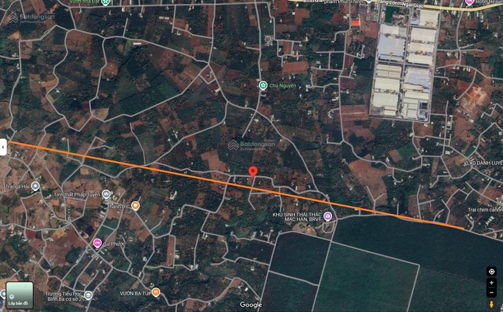 Bán gấp 1.223m2 giá 1.56 tỷ, tp. hồ chí minh,(x. nghĩa giao, bà rịa  vt), có 3 mặt tiền đường lớn
