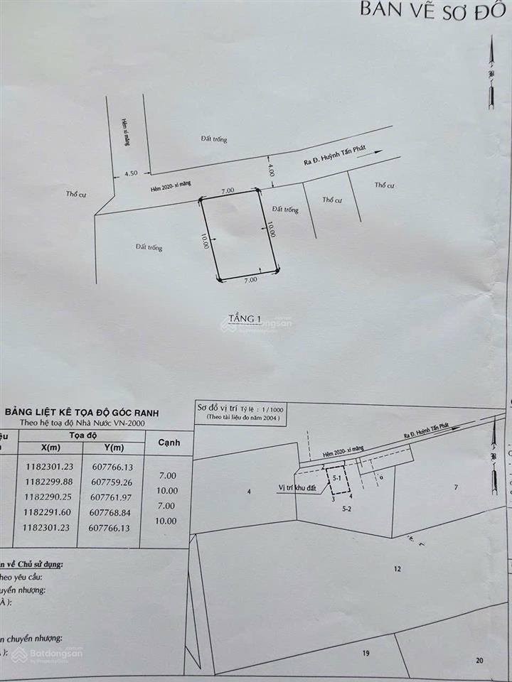 Bán nhà, 2 tầng, gần huỳnh tấn phát, gần phạm hữu lầu, nhà bè 70m2, giá 1,05 tỷ.