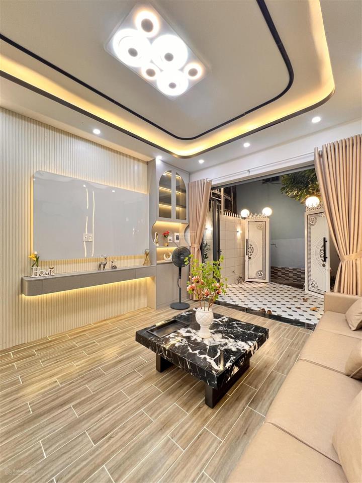 Bán nhà, đường huỳnh tấn phát 108m2, nhà 1 tầng, 3pn, hẻm xe hơi cách nhà 5m, 4m x 27m, 4,59 tỷ