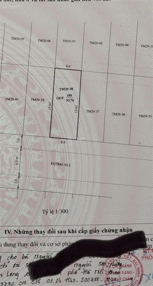 Bán gấp 93m2 đất thổ cư gần biển bình sơn phan rang chỉ 3.2 tỷ