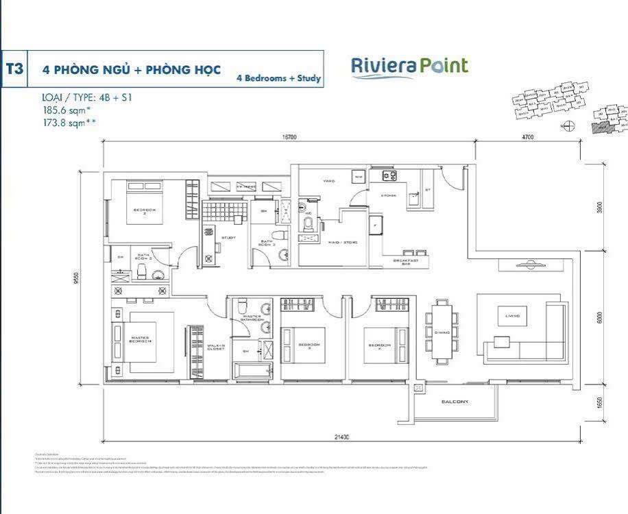 Bán căn hộ the riviera point 189m, lầu cao,sổ hồng, giá tốt, chỉ nhỉnh 15ty 