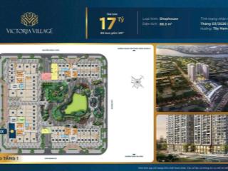 Bán shophouse victoria village  thạnh mỹ lợi, mặt tiền trương văn bang