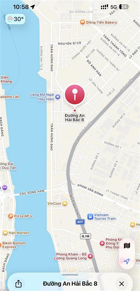 Cực rẻ nhà mặt tiền ngay đầu cầu sông hàn  giảm hẳn 600 triệu  chỉ còn nhỉnh 5 tỷ