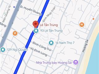 Lô đất diện tích khủng 232m2 trung tâm biển sơn trà giá chỉ nhỉnh 11 tỷ thích hợp làm homstay
